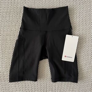 NWT Lululemon black shorts
